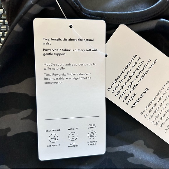 Athleta Shanti Camo Crop Tank SZ 2X - Picture 3 of 5